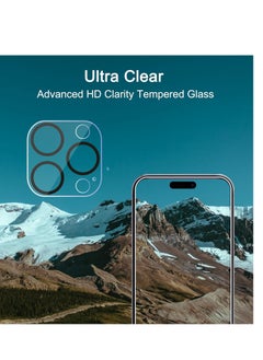 Ailun Ailun 3 Pack Camera Lens Protector for iPhone 15 Pro 6.1" ＆ iPhone 15 Pro Max 6.7",Tempered Glass,9H Hardness,Ultra HD,Anti-Scratch,Easy to Install,Case Friendly [Does not Affect Night Shots]  - Image 3