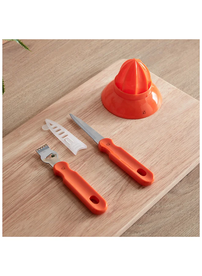 Home Box Easy Chef Citrus Mix 3 in 1 Gadget Seed Extractor with Knife and Juicer 17.5 x 2 x 2.5 cm