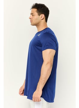 Adidas Men Sportswear Fit Short Sleeve Training Jersey, Royal Blue  - Image 2