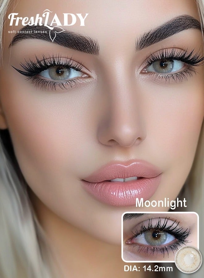 FreshLady Moonlight Colored Contact Lenses, Yearly Daily Wear - Image 3