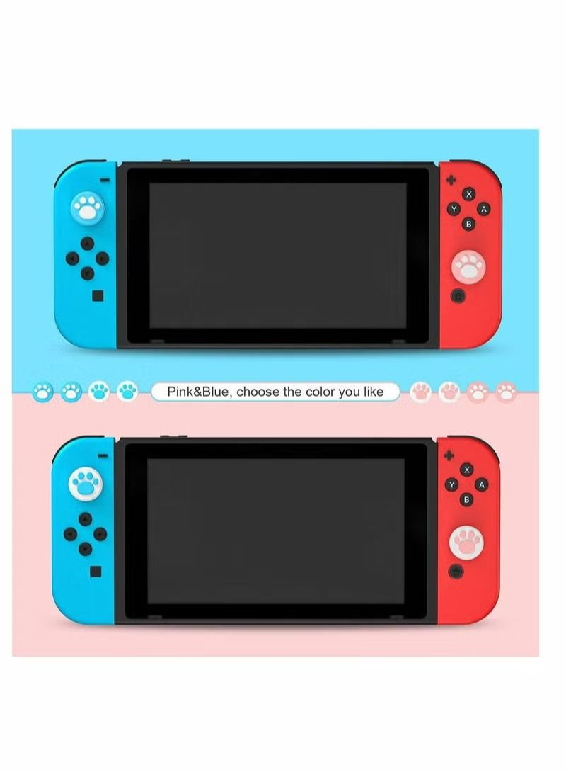 8 Pcs Switch Thumb Grip Caps, Joystick Cap for Nintendo Switch  Lite, Soft Silicone Cover for Joy-Con Controller, Cat Claw Design - Image 2