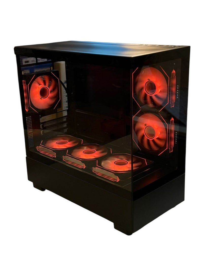 WJ Coolman Blade Micro-ATX Elite 6F ARGB PC Case - Black  - Image 3