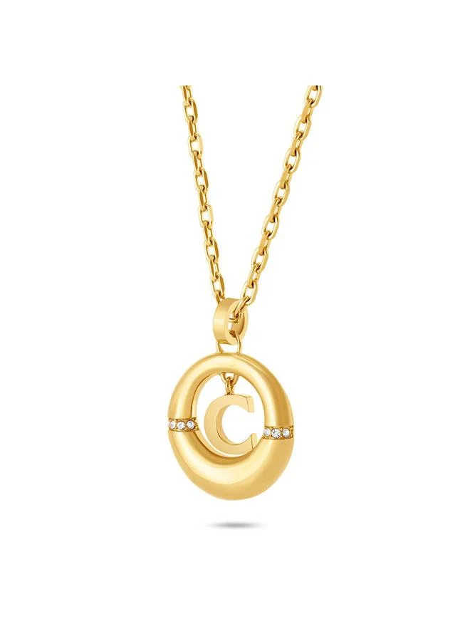 CERRUTI 1881 Valeria Gold Plated Stainless Steel Necklace for Women 450mm