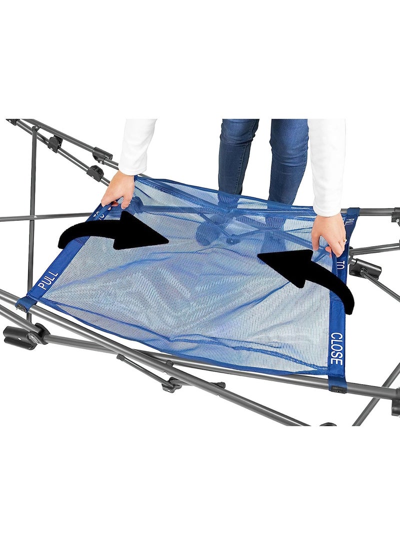 Generic Portable Hammock with Stand Freestanding Hammock with Collapsible Stand storage net for Outdoor Yard Beach 235 X 100 X 78 Cm  - Image 3