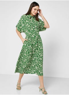ELLA Ditsy Printed Shirt Dress  - Image 4