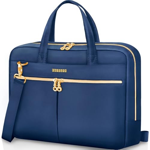 Ferkurn Laptop Bag Case Women Men Computer Bag Compatible with MacBookHPLGDell Shoulder Strap Slim Carrying Messenger Briefcase Blue 17173 Inch - Image 1