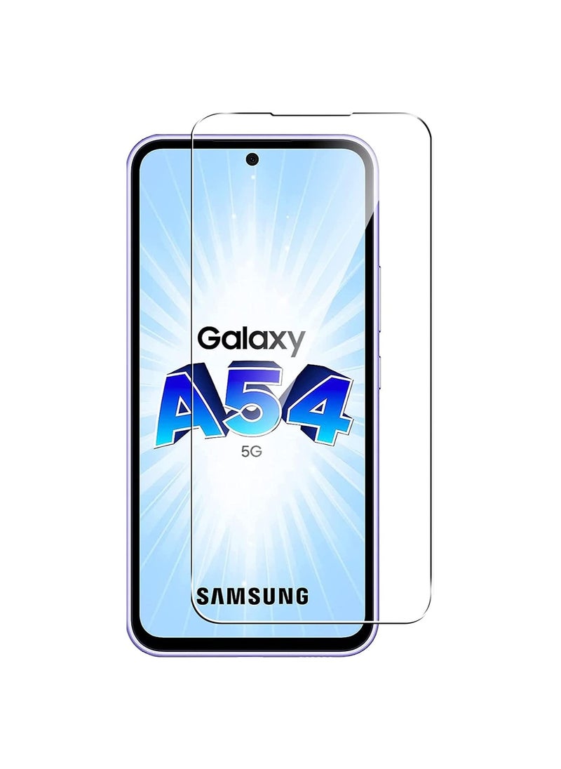 Muzz Samsung Galaxy A54 Screen Protector Glass Tempered Anti-Scratch 9H HD Protective Phone Film for Samsung Galaxy A54 5G Clear 