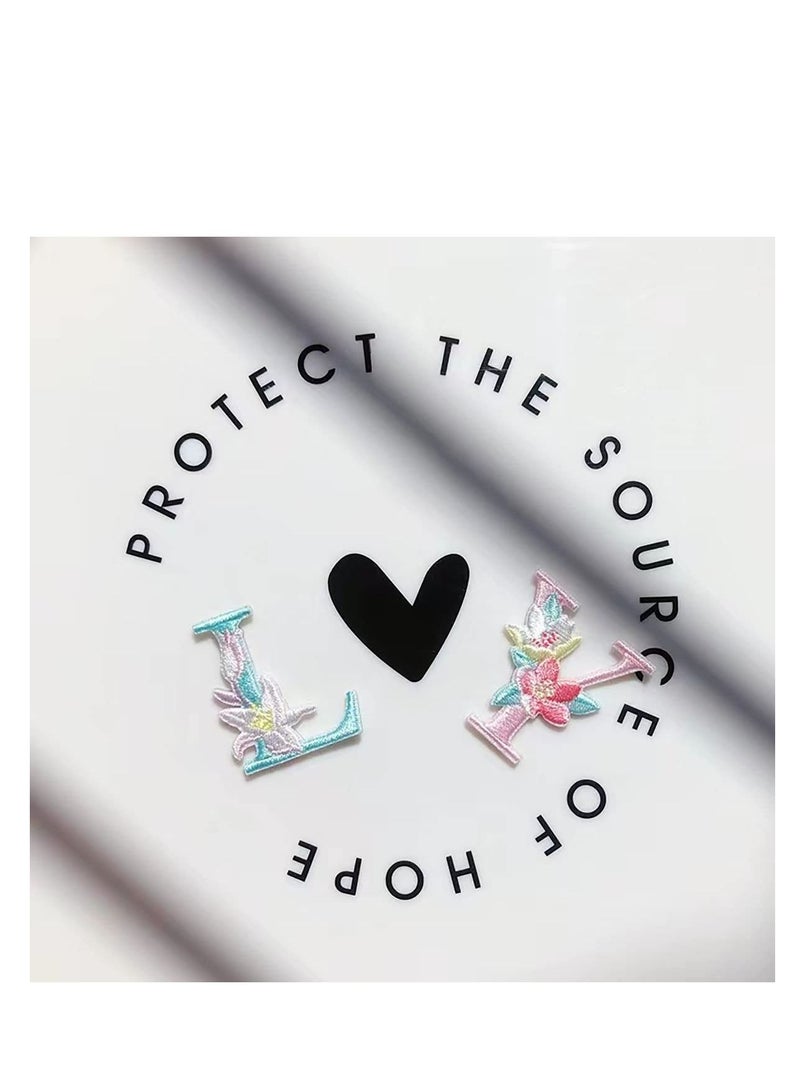 Iron On Letter Patches, 26Pcs A-Z Flower Embroidery Alphabet Patches for Backpacks Hats Shirts Shirts Jackets Jeans Shoes - Image 4