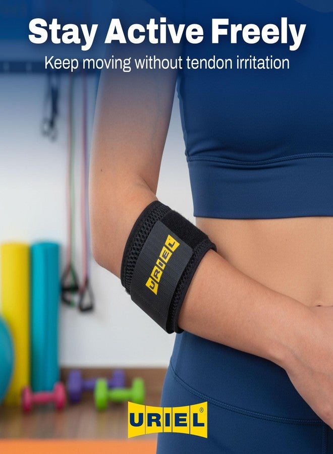 URIEL Tennis Elbow Brace for Men & Women – Adjustable Tennis Elbow Strap with Comfortable Cushion & Durable Fit – One-Size Forearm Support Band for Golfer’s Elbow, Epicondylitis & Everyday Sports Use - Image 3