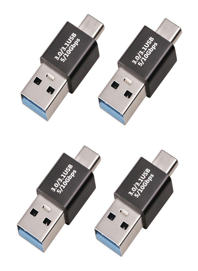 محول Pastall 4Pack UPGRADED USB 3.1 ذكر إلى USB C ذكر، محول USB-C/Type-C ذكر إلى USB ذكر، متوافق مع الهواتف المحمولة/أجهزة الكمبيوتر/أجهزة الكمبيوتر المحمولة/الهواتف المحمولة - Image 1