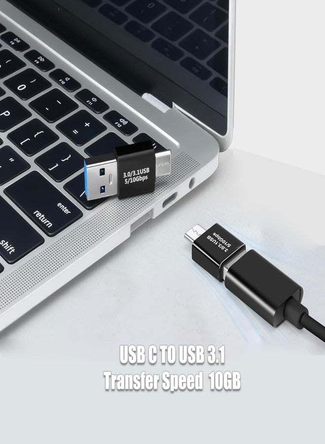 محول Pastall 4Pack UPGRADED USB 3.1 ذكر إلى USB C ذكر، محول USB-C/Type-C ذكر إلى USB ذكر، متوافق مع الهواتف المحمولة/أجهزة الكمبيوتر/أجهزة الكمبيوتر المحمولة/الهواتف المحمولة - Image 4