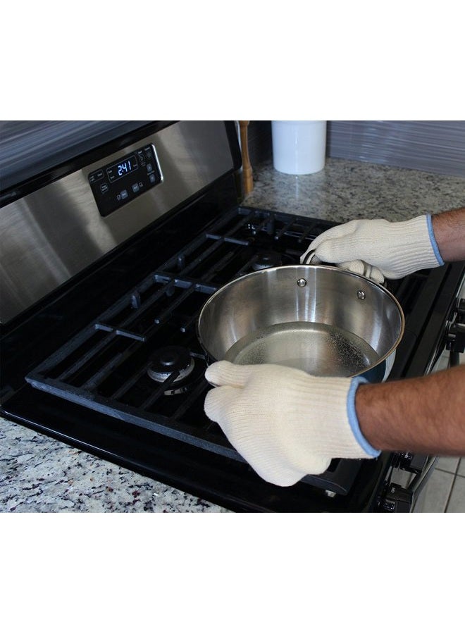 Brandobay Oven Gloves - Set of 2 - Heat Resistant Mitt Sets - Image 5