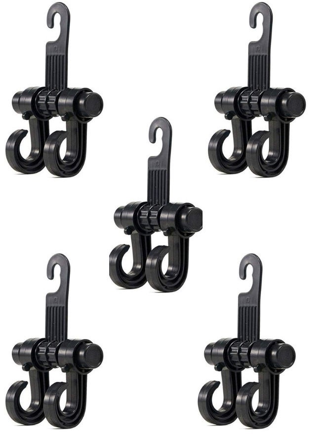 Generic Car Headrest Hooks Hanger Holder Hook for Bag Handbag Purse Grocery Bags Set of 5 Pieces  - Image 1