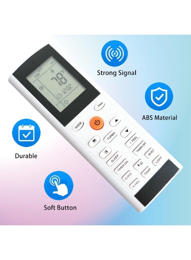 ريموت كنترولز جهاز تحكم عن بُعد عالمي بديل لمكيفات الهواء، متوافق مع مكيفات جري وإلكترولوكس - Image 4
