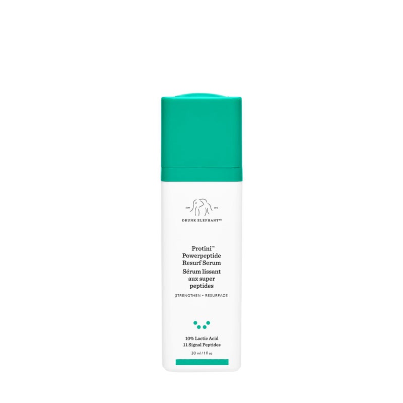 Drunk Elephant Protini Powerpeptide Resurf Serum - 30 ml/1 fl oz - Exfoliating Lactic Acid AHA Serum - Clean Clinical Skincare - Cruelty-Free - Free of Essential Oils, Silicones, and Fragrance - Image 1