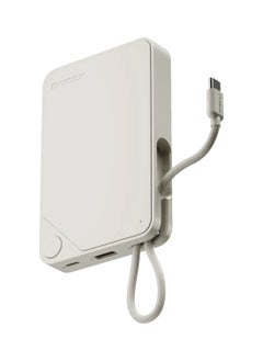 Momax momax  20W Battery Pack with Built-in USB-C Cable -White  - Image 1