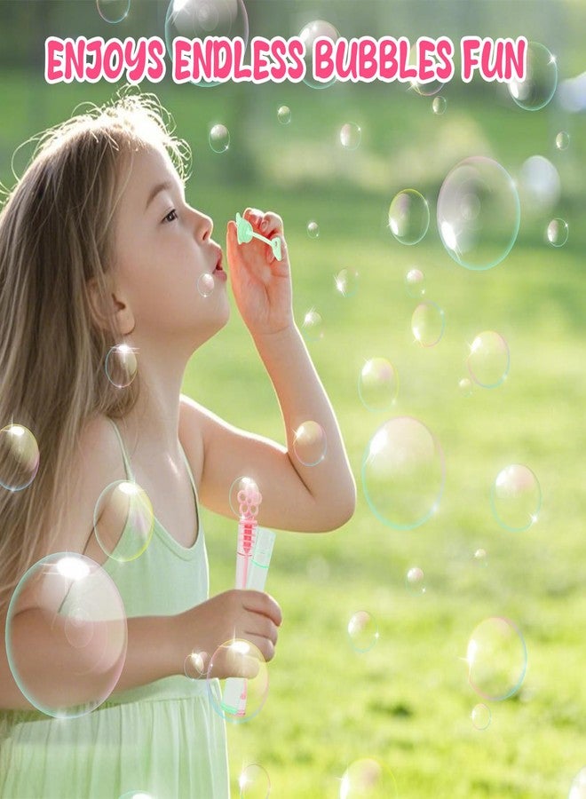 DERAYEE 36PCS Mini Bubble Wands for Kids Bulk, Flower Bubble Party Favors Toys for Birthday Wedding Gifts Goodie Bag Stuffers Classroom Prizes, Indoor Outdoor Activities for Girls & Boys - Image 3