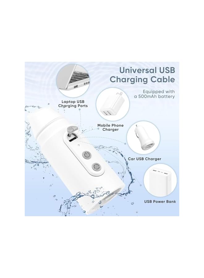 The Bros Portable Travel Bidet Travel Shattaf with 290ml Reservoir, Rechargeable Travel Electric Bidet Sprayer For Toilet Travel for Personal Hygiene Cleaning, Postpartum Care - Image 2