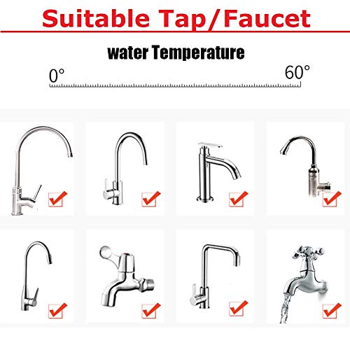 HOME CUBE Pvc 360-Degree Painted Finish Water Filter Tap, Multi, Polyvinyl Chloride, Sedimentation - Image 3