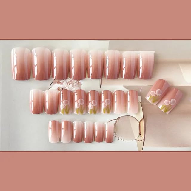 FASHIONHARBOUR Fashionharbour 24 Reusable Artificial Fake Nail Set Lightweight Long Lasting Easy To Use Quick Fix For Festivals Special Occasions - Image 4