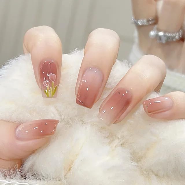 FASHIONHARBOUR Fashionharbour 24 Reusable Artificial Fake Nail Set Lightweight Long Lasting Easy To Use Quick Fix For Festivals Special Occasions - Image 1