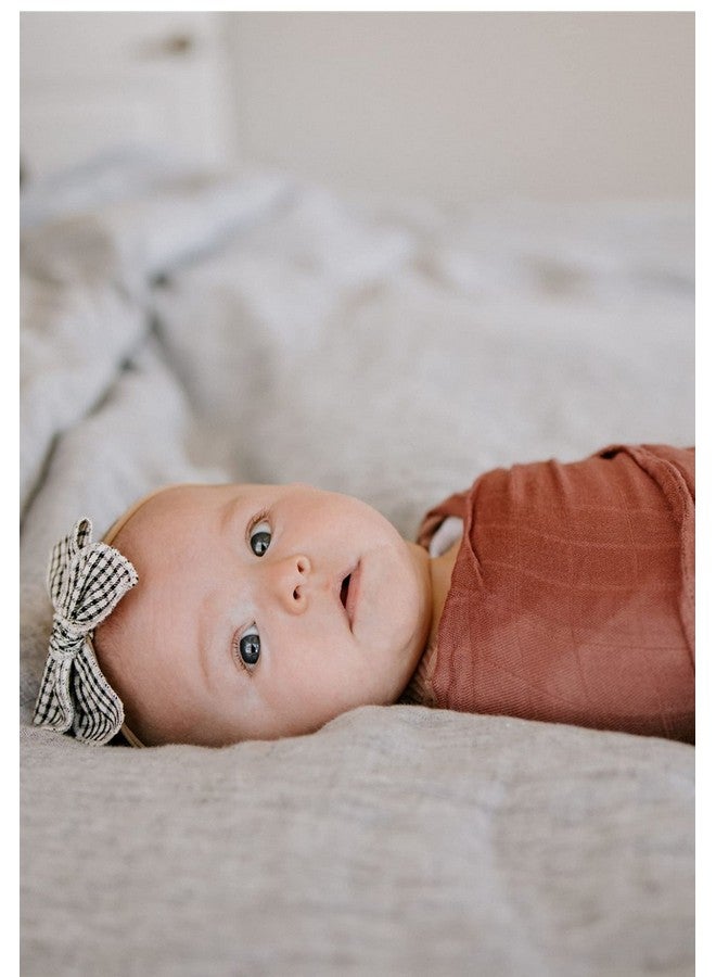 Little Unicorn - DustyMaroon Deluxe Swaddle | Single | 100% Rayon Muslin from Bamboo | Super Soft | Newborns and Infants | Large 47” x 47” | Machine Washable - Image 5