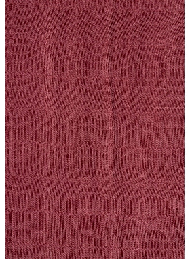 Little Unicorn - DustyMaroon Deluxe Swaddle | Single | 100% Rayon Muslin from Bamboo | Super Soft | Newborns and Infants | Large 47” x 47” | Machine Washable - Image 2