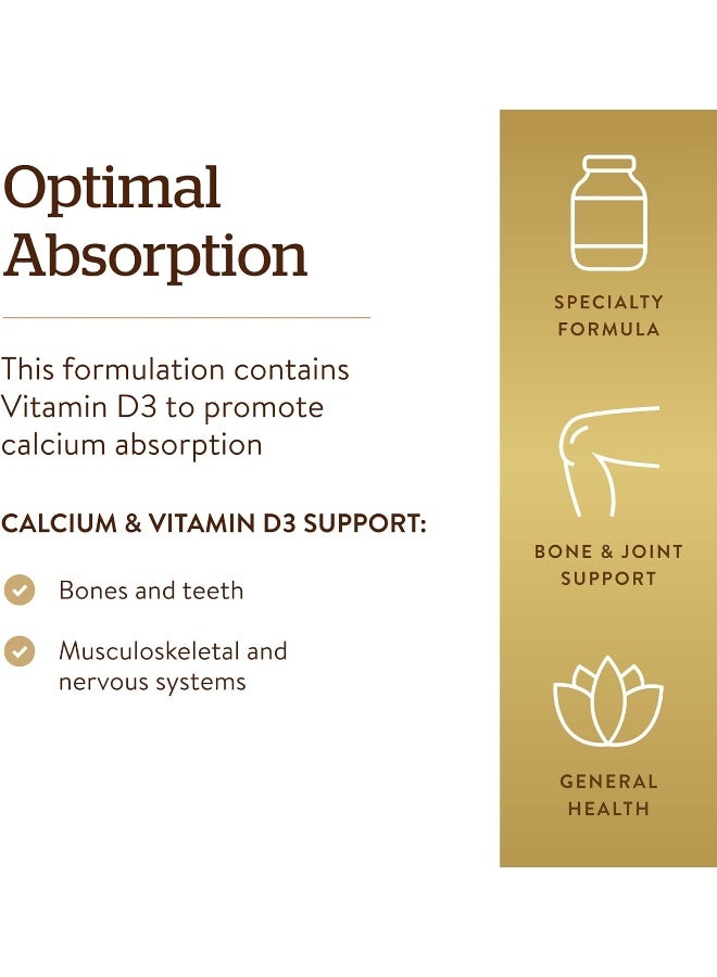 سولجر سيترات الكالسيوم الممزوجة بفيتامين د3 مكمل غذائي يعزز صحة العظام خالٍ من الغلوتين والقمح ومنتجات الألبان 120 قرصًا - Image 4