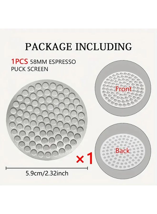 2 3 Inch Espresso Puck Screen Reusable Stainless Steel Filter For Portafilter Basket - Image 3