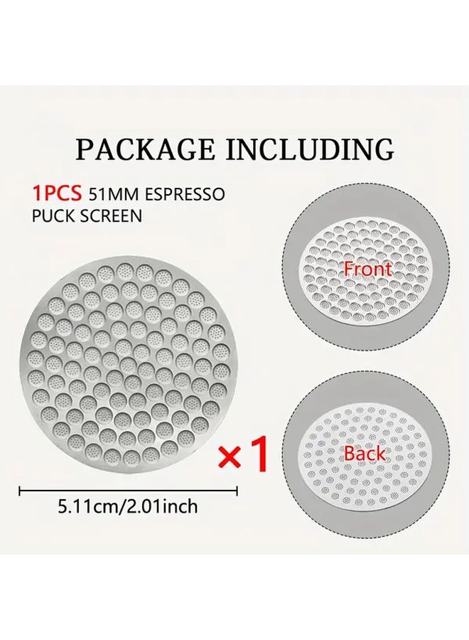 2 3 Inch Espresso Puck Screen Reusable Stainless Steel Filter For Portafilter Basket - Image 5