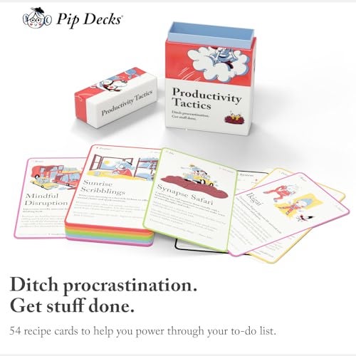 Pip Decks Productivity Tactics Official 54Card Deck to Improve Focus Beat Procrastination and Get Things Done - Image 5