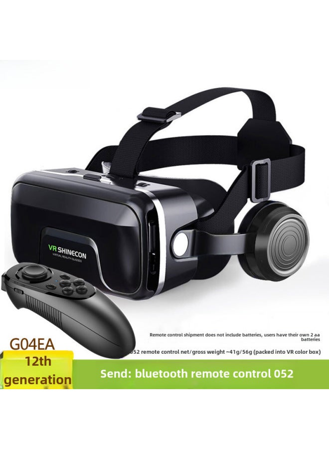 نظارات الواقع الافتراضي المطورة، سماعة رأس ثلاثية الأبعاد للعيون من Shinecon G04EA، نموذج محسن للأطفال والبالغين والموضة والأعمال - اللون: ترقية الجيل 12، مقبض VR 052 - Image 1