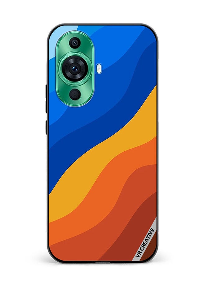 VR CREATIVE Protective Case Cover For Huawei nova 11 Pro Waves Design Multicolour  - Image 1