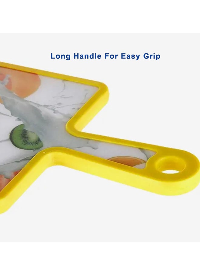 Home Pro - Homepro Cutting Board For Kitchen Bpa Free Chopping Board Plastic Chopping Board Set With Non-Slip Base Easy Grip Handle & Non-Porous Chopping Cutting Board – (Yellow) - Image 1