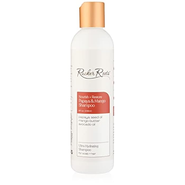 Rucker Roots Nourish + Restore Papaya & Mango Shampoo| Sulfate-Free| Cleansing| Repairs Damage| - Image 1