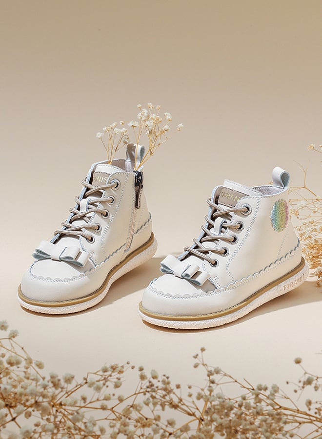 Taranis Taranis Children's Shoes BlissBow Boots Lace&Bow Boots  - Image 1
