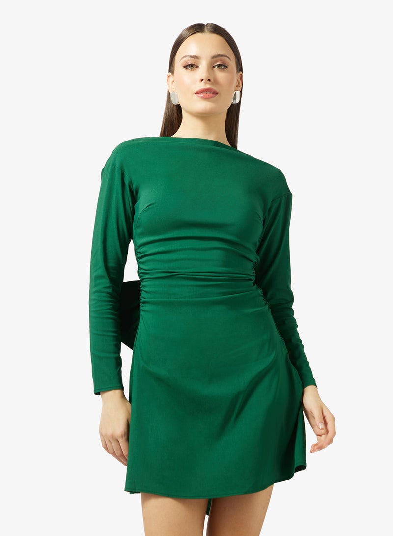 TFNC Bow Back Detail Structured Mini Dress - Image 2