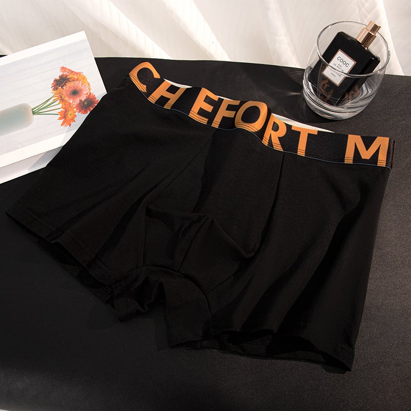 Maillard Color Fashionable Men'S Underwear Pure Cotton Comfortable Breathable Boxers U-Shaped Double Layer Antibacterial Crotch Boxers - Image 1