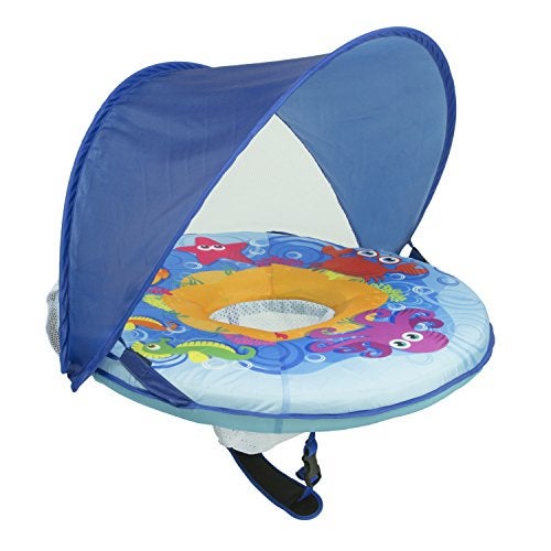 SwimSchool Self-Inflating Baby Boat with Adjustable seat, Retractable Canopy & Sun Protection - by Aqua Leisure - Image 5