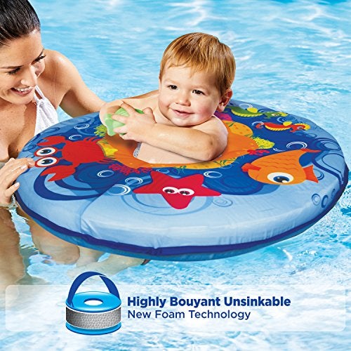 SwimSchool Self-Inflating Baby Boat with Adjustable seat, Retractable Canopy & Sun Protection - by Aqua Leisure - Image 2