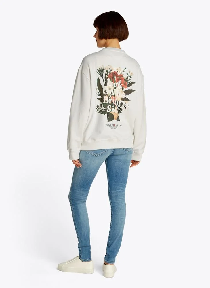 TOMMY JEANS Graphic Crew Neck Sweatshirt