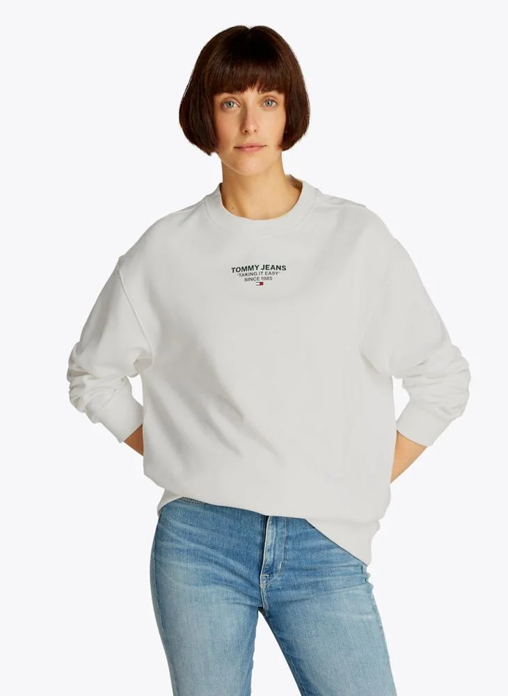 TOMMY JEANS Graphic Crew Neck Sweatshirt