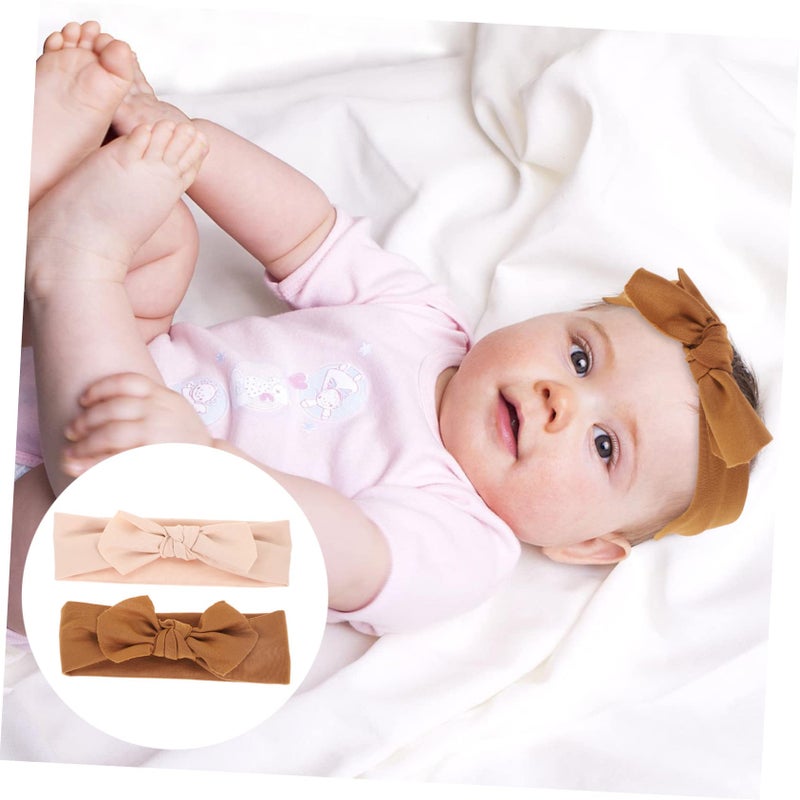 2 Pack Elastic Hair Bows For Girls And Boys Hairband Headbands Hair Decoration - Image 5