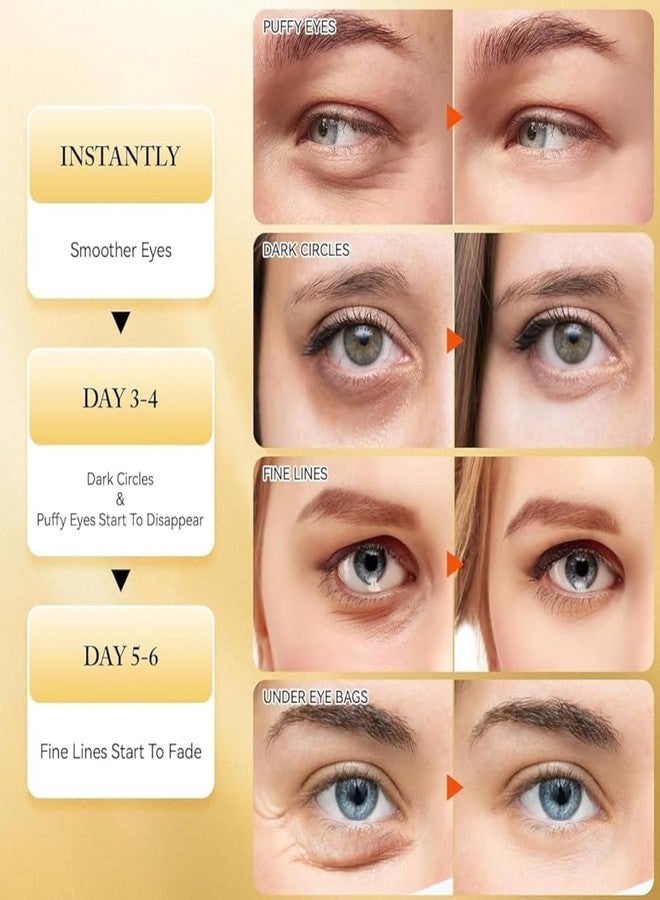 Hirglow 24k Gold Under Eye Patches (60 PCS) eye mask, Collagen Skin Care Products, Eye Patches for Puffy Eyes masks for dark circles, Wrinkles and puffiness, Revitalises and Refreshes Your Skin - Image 4