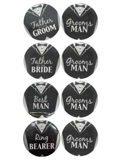 Generic Wedding Groom Buttons 4.5cm 