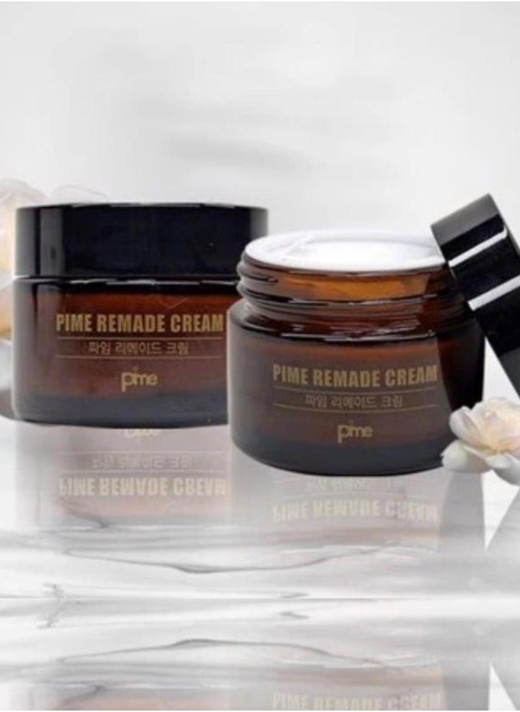 pime - PIME REMADE Cream 50g Brightens & Moisturizes Skin, Korea beauty with Fermented Natural Ingredients Skin Toning Creme Day or Night for Elasticity 50g - Image 1