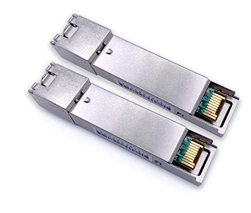 Elfcam® - 1-Piar 1.25G SFP Module Single Mode with The Fiber Optic Port LC/UPC Singlemode Simplex, DDM 10km, Compatible with Cisco and Open Switch - Image 2