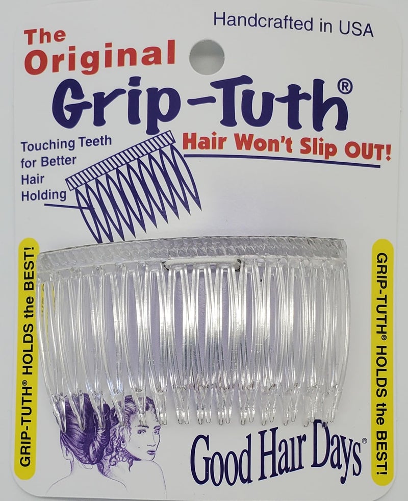 Good Hair Days GripTuth Combs  2 34 Side Combs For All Types Of Hair Decorative  Styling Women Accessories  Crystal Set Of 2