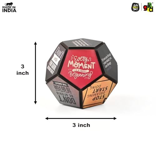 Gift Kya De GKD Wooden Paperweights Pentagon Style - Paper Weight for Office Table Stylish Paper Weight, Decorative and Functional Office Accessories, Quality Wooden Desk Decor (Pentagon) - Image 4