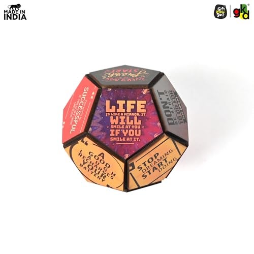Gift Kya De GKD Wooden Paperweights Pentagon Style - Paper Weight for Office Table Stylish Paper Weight, Decorative and Functional Office Accessories, Quality Wooden Desk Decor (Pentagon) - Image 5